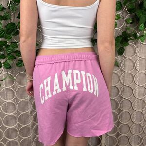 Champion Women's Pink and White Shorts